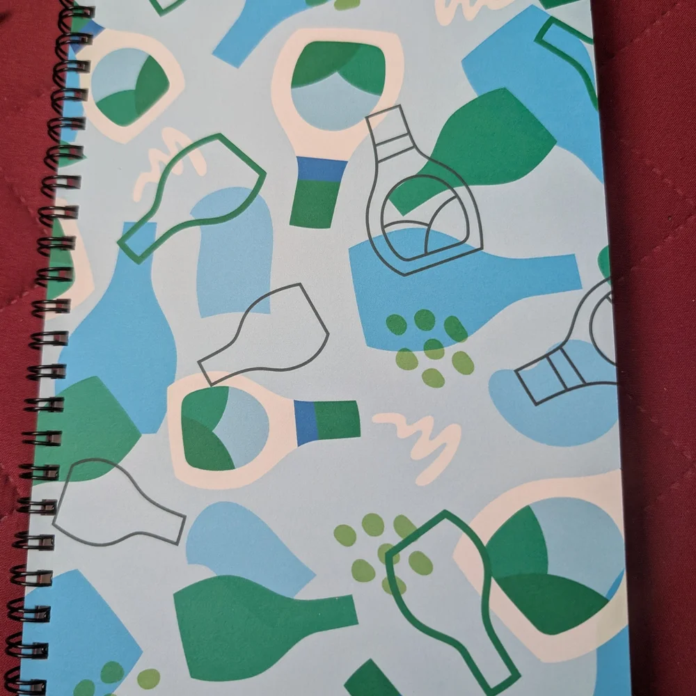Colorful Abstract Spiral Notebook - Picture 4 of 4